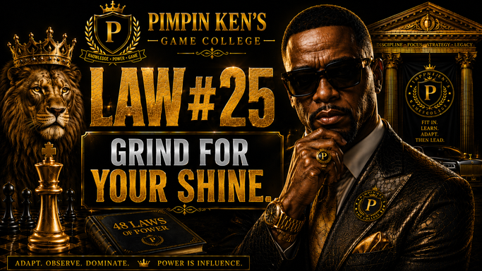 Pimpin Ken's Game College – Law #25: Grind for Your Shine